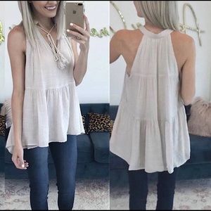 Tiered Taupe Top